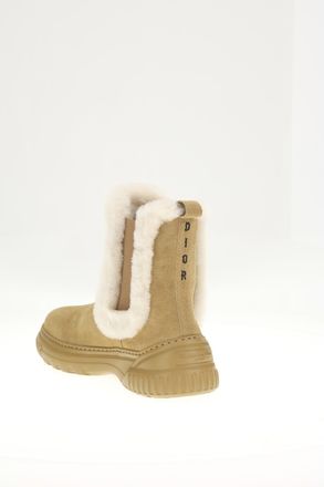 Dior Womens Boots Chestnut Calf Leather