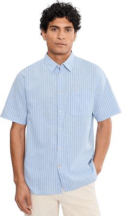 Barbour Nelson Striped Summer Fit Shirt Mens Clothing Blue : 2XL, Cotton/Linen