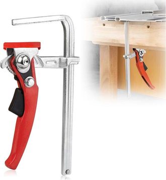 OEM Abrazaderas, Carril Gu&iacute;a 160 X 60 Mm: Carril Gu&iacute;a, Abrazadera De Mesa De Acero Para Lijado, Capacidad De Corte 160 Mm Y Profundidad De Garganta 60 Mm 