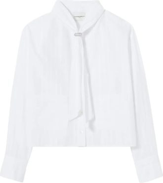 Claudie Pierlot Camicia con fiocco - Bianco