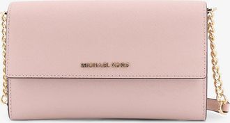 Michael Kors Borsa a tracolla jet set in pelle con logo frontale - MICHAEL KORS - gender_Woman