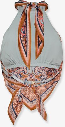 Zimmermann Womens Silk Top Aster Brown T-Shirts & Jerseys