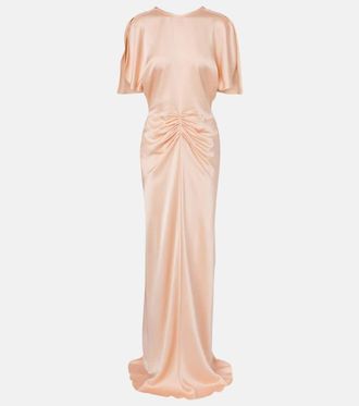 Victoria Beckham Vestido de fiesta Isabella de sat&eacute;n