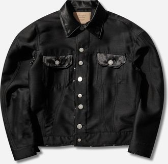 Undercover Women s Silk-Blend Wool Jacket Black