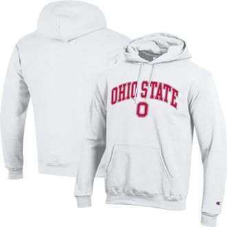 Champion Mens Champion White Ohio State Buckeyes Arched Logo Fleece Pullover Hoodie at Nordstrom, Size Xx-Large