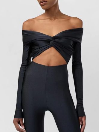 Andamane off-shoulder long-sleeve cutout jumpsuit