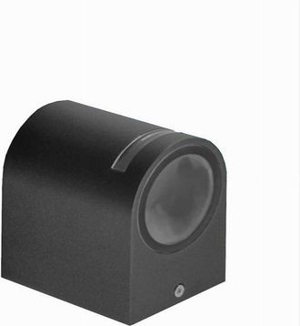 Trade Shop Trade Shop Traesio - Trade Shop - Applique Esterno Parete Facciate Giardino Lampada Muro Attacco Gu10 Ip54 Gn-wl061 - Negro