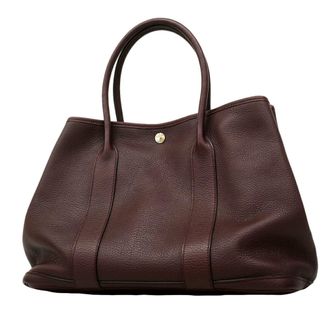 Herm&egrave;s Bordeaux Negonda Leather Tote Bag (Pre-Owned)
