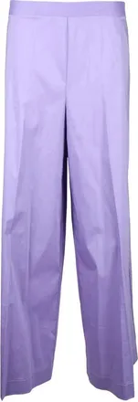 Liviana Conti Cropped Wide-Leg Trousers with Minimalist Design