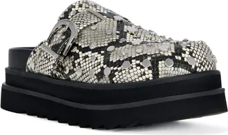 Azalea Wang Billie Platform Mule in White Multi at Nordstrom, Size 6.5