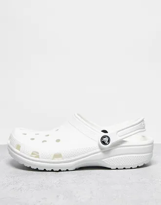 Crocs unisex classic clogs in white
