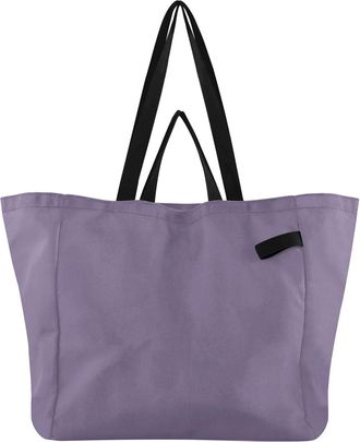Generic Purple pattern Reusable Canvas Tote Bag, Heavy Duty Grocery Shopping Bag with Hard Bottom Double Handles Large Capacity Work Groceries Travel