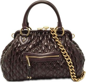 Marc Jacobs Borsa tote in pelle trapuntata - Marrone