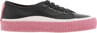 Ferragamo Ferragamo Contrast Sole Leather Sneakers