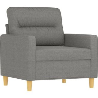 vidaXL Sill&oacute;n De Tela Gris Oscuro 60 Cm Vidaxl