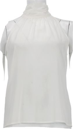 Pantaloni Torino Anita High Gathered Neckline Viscose Tank Top