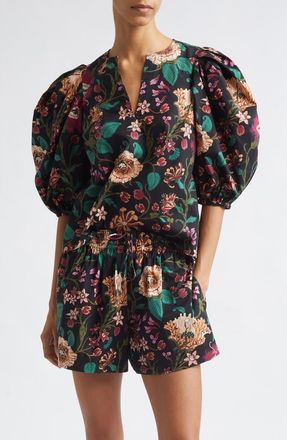 Ulla Johnson Florielle Cotton Top in Dahlia at Nordstrom, Size 14