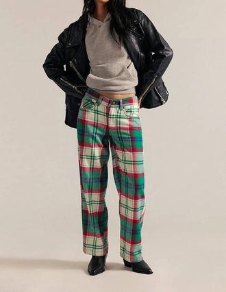 Free People Cheers Mid-Rise Pant In Green
