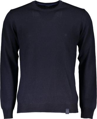North Sails Blauwe Trui met Lange Mouwen Statement Stijl - Heren - Ronde hals truien - Blauw - XL - Truien & Vesten