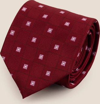 Oswin Hyde Mens Multi Square Red