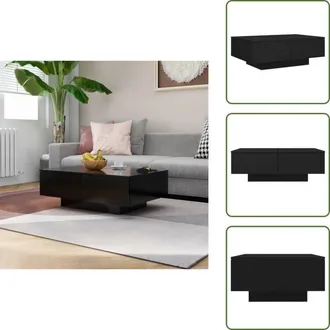 vidaXL The Living Store Tavolino da Salotto Nero 90x60x31 cm in Legno Multistrato - Tavolino da caff&egrave;
