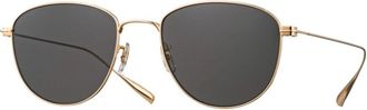 Eyevan 7285 Marti G/BK Mens Sunglasses Gold Size 52