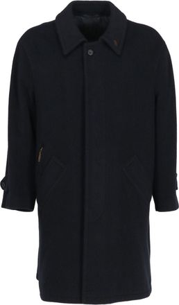 A.N.G.E.L.O. Vintage Cult 1990s classic-collar coat - men - Wool/Nylon/Cashmere/Viscose - 50 - Blue