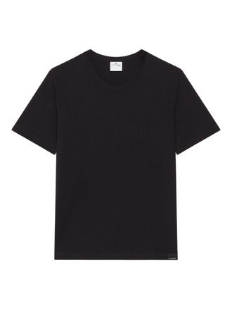 Courr&egrave;ges Black T-Shirt with Crew Neckline