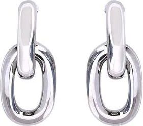 Paco Rabanne Accessoires, Dames, Grijs, ONE Size, Double XL Link Earrings