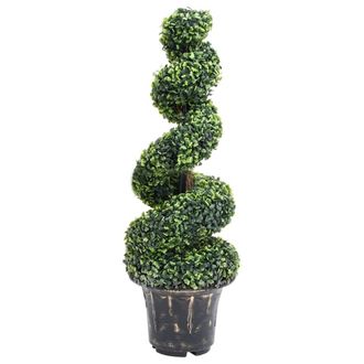 vidaXL Vidaxl - Planta Espiral De Boj Artificial Con Macetero Verde 100 Cm
