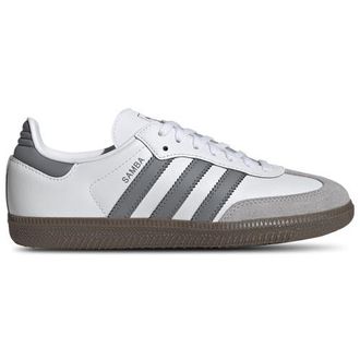 adidas Kids Originals Samba - Boys Grade School Shoes Grey/White Size 03.5