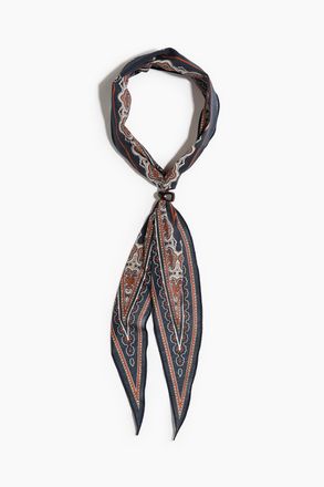 H&M Tuch mit Perlendetail - Marineblau/Gemustert