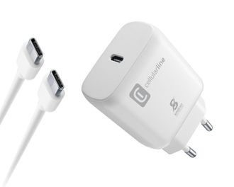 Cellularline Cellularline Super Fast Charger Kit 25w - Usb-c To Usb-c - Samsung
