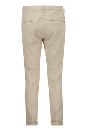 Dondup Mens Gaubert - Slim-fit Gabardine Trousers - Tan Cotton - Size 31 (Waist)