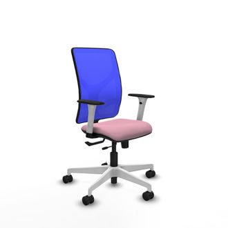 Piqueras y Crespo Silla De Oficina Piqueras Y Crespo Motilla Azul Soporte Lumbar Ajustable