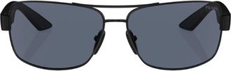 Prada Blue Tuning Wrap Mens Sunglasses PS 50ZS 1BO09R 65