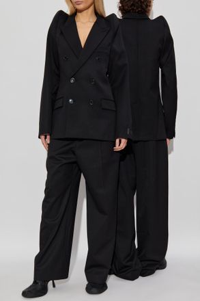 VETEMENTS Wool Trousers, Womens, Black