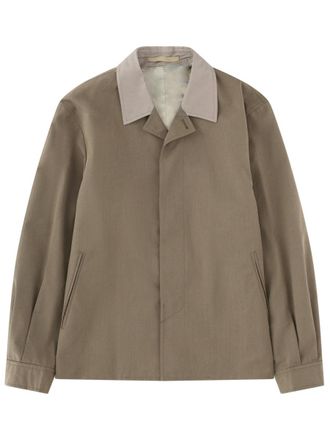 Our Legacy Pack Contemporary Boxy Contrasting Collar Wool Jacket