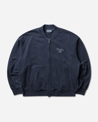 Carhartt Work in Progress Men s Longhand Bomber Dark Navy (Garment Dyed)