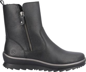 Remonte Zwarte Casual Enkellaarsjes voor Dames - Dames - Enkellaarsjes - Zwart - 38 EU - Schoenen