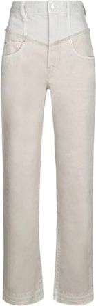 Isabel Marant Noemie Jeans - Dames - Regular Fit Jeans - Beige - S - Katoen - Jeans