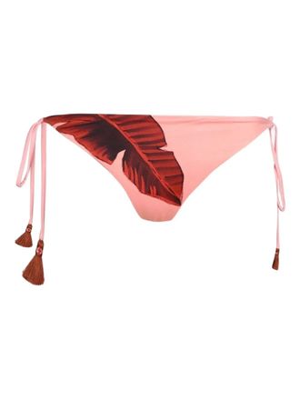 Johanna Ortiz tie-side bikini bottom - women - Fabric - L - Pink