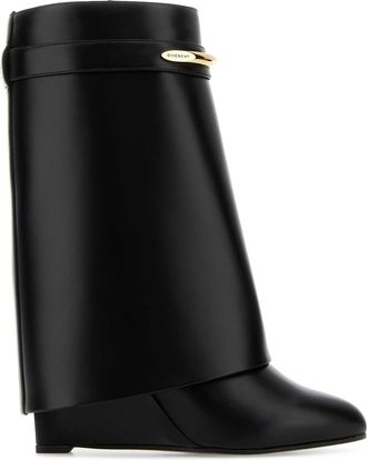 Givenchy Black Leather Shark Pinch Boots