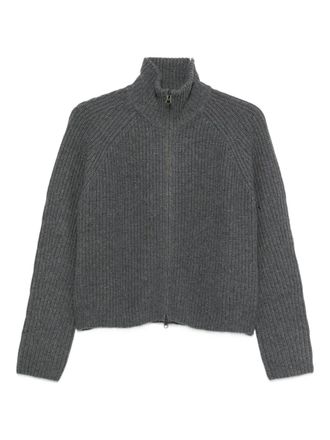 Lisa Yang Cardigan con zip - Grigio