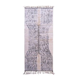AFK Living Alfombra bereber marroqu&iacute; texturizada de lana 134 x 290 cm
