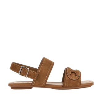 Hogan Flat Sandals, female, Brown, Size: 11 US Flat Sandals