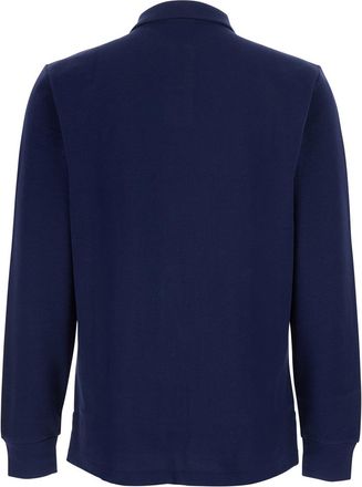Polo Ralph Lauren Mens Polo Shirt Slim Fit Blue Cotton T-Shirts And Polos