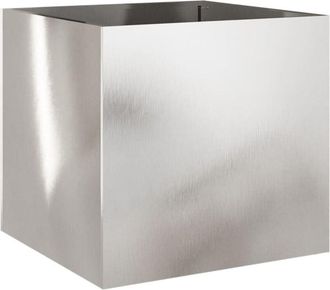vidaXL Planter Silver 49x47x46 cm Stainless Steel Vidaxl
