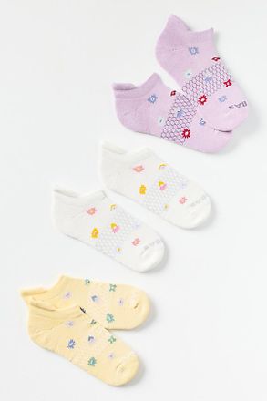 Bombas Floral Ankle Socks, 3 Pack