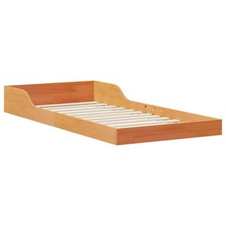 Berkfield Home Wax brown 90 x 220 cm Solid pine wood